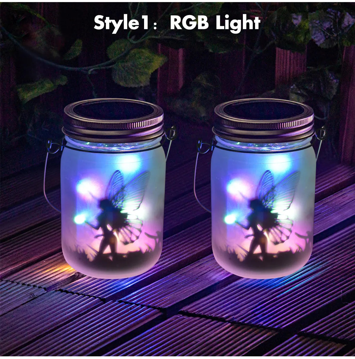 Solar Fairy Butterfly String Lights Garden Fairy Lanterns Gift for Birthday Outdoor Night Lights LED Waterproof Mason Jar Lights-12