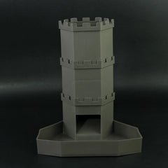 Dice Tower with Bricks Castle Pattern - Ideal for D&D Game RPG and Tabletop Gaming with Dice Rolling Tray-10