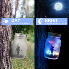 Solar Fairy Butterfly String Lights Garden Fairy Lanterns Gift for Birthday Outdoor Night Lights LED Waterproof Mason Jar Lights-2