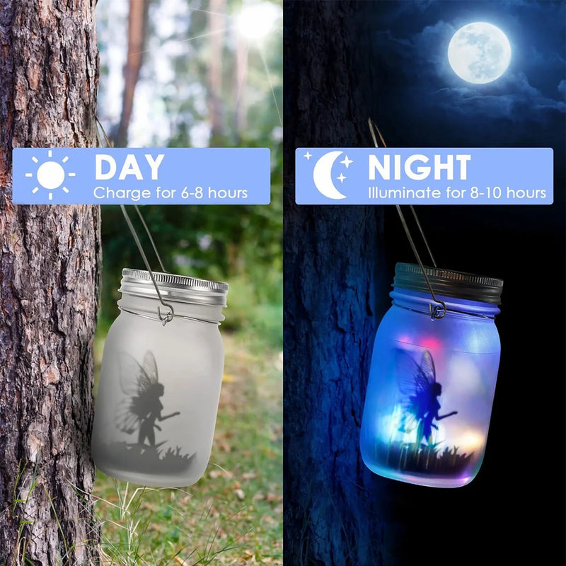 Solar Fairy Butterfly String Lights Garden Fairy Lanterns Gift for Birthday Outdoor Night Lights LED Waterproof Mason Jar Lights-2