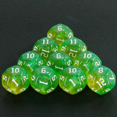 D12 Polyhedral Mixed Colours Dice 12 Sided Glitter Dice for DND Roleplay Game Math Teaching Playing Tabletop Games-12