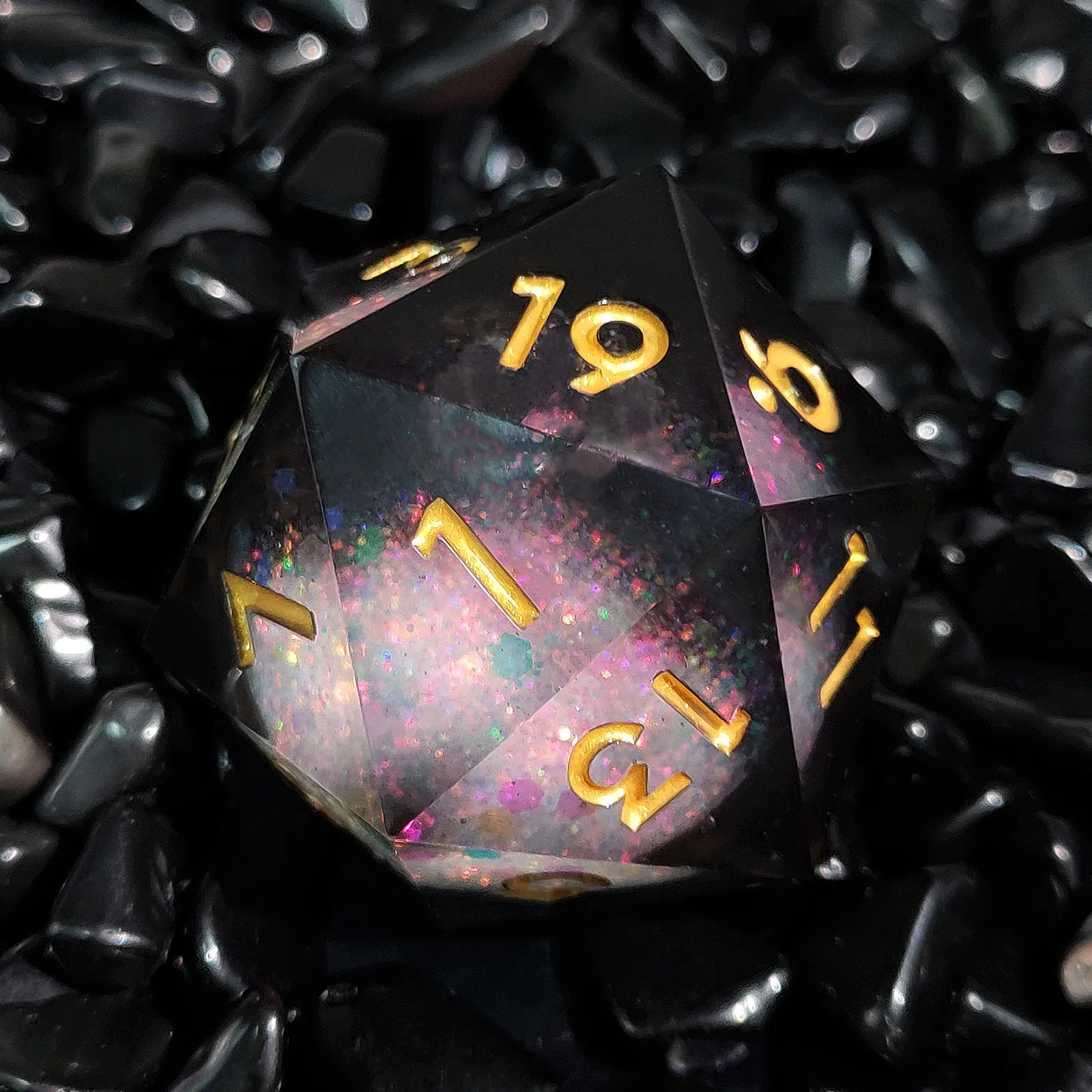 20-Sided Resin Quicksand Dice 35mm Liquid Core DND Dungeons & Dragons TRPG Board Game Dice D20-7