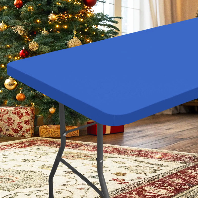 Rectangle Table/Gaming Table Covers Polyester Elastic Fitted Table Protector Waterproof-19