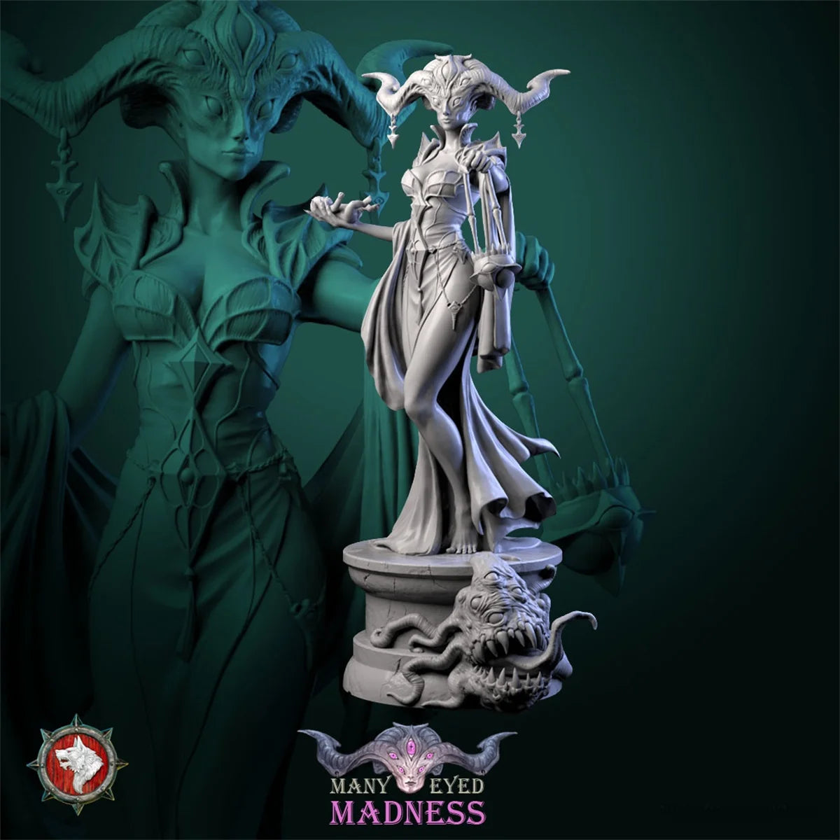 Bloodthirs Baron Executioner Blindman DND Tabletop Game Ch Piece Model Role-plang Game Collectible Static Figure-13