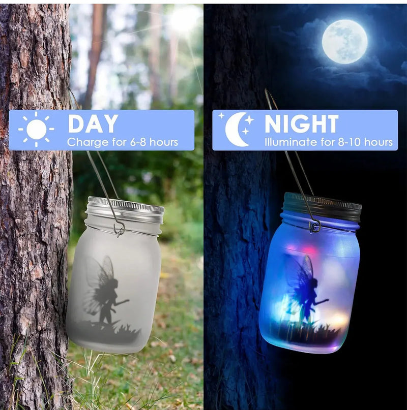 Solar Fairy Butterfly String Lights Garden Fairy Lanterns Gift for Birthday Outdoor Night Lights LED Waterproof Mason Jar Lights-8