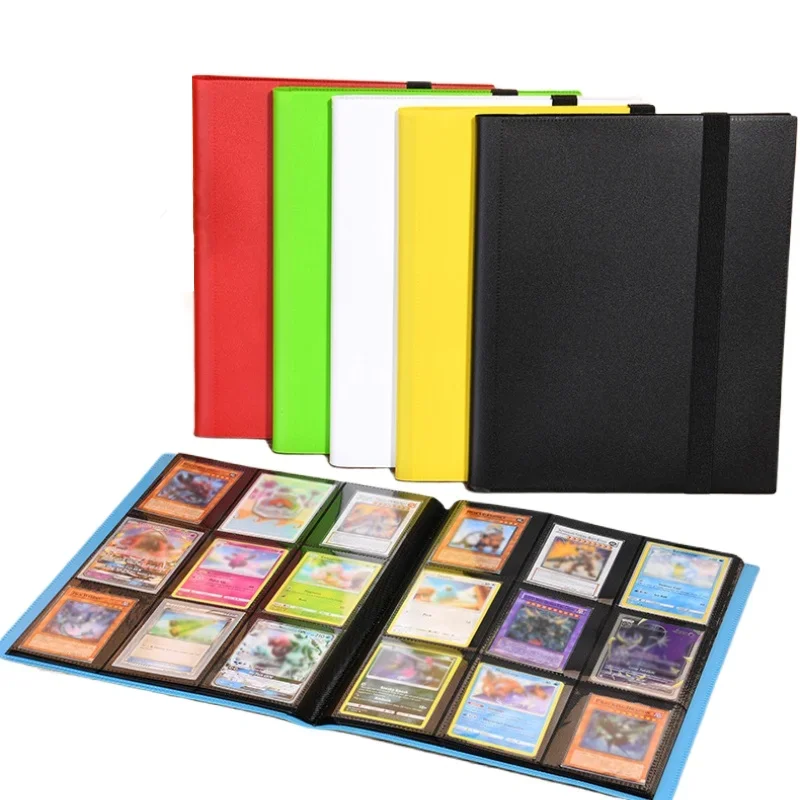 Card Binder with 9 Pocket Trading Card Album Display Binder 360 Side Loading Pocket Holder for TCG Yugioh MTG Game Card Book-1