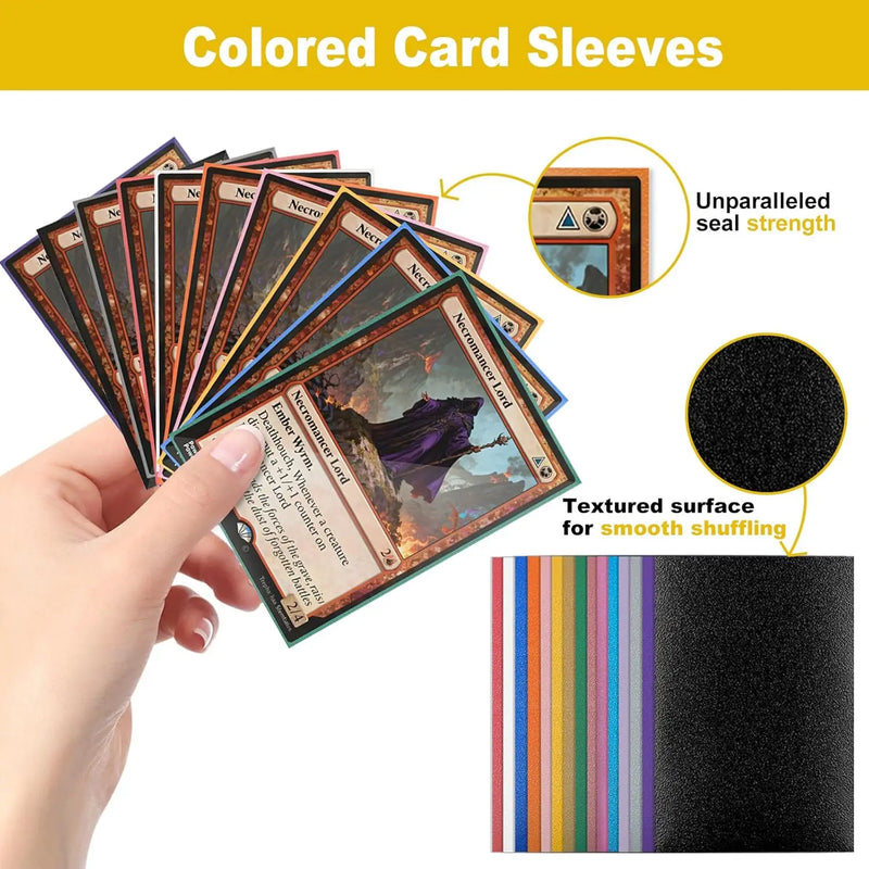 100PCS Matte Standard Size Card Sleeves 66x91mm TCG Trading Cards Protector For Tarot Shield Board Games Magical Cover PKM-6