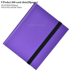 Card Binder with 9 Pocket Trading Card Album Display Binder 360 Side Loading Pocket Holder for TCG Yugioh MTG Game Card Book-42