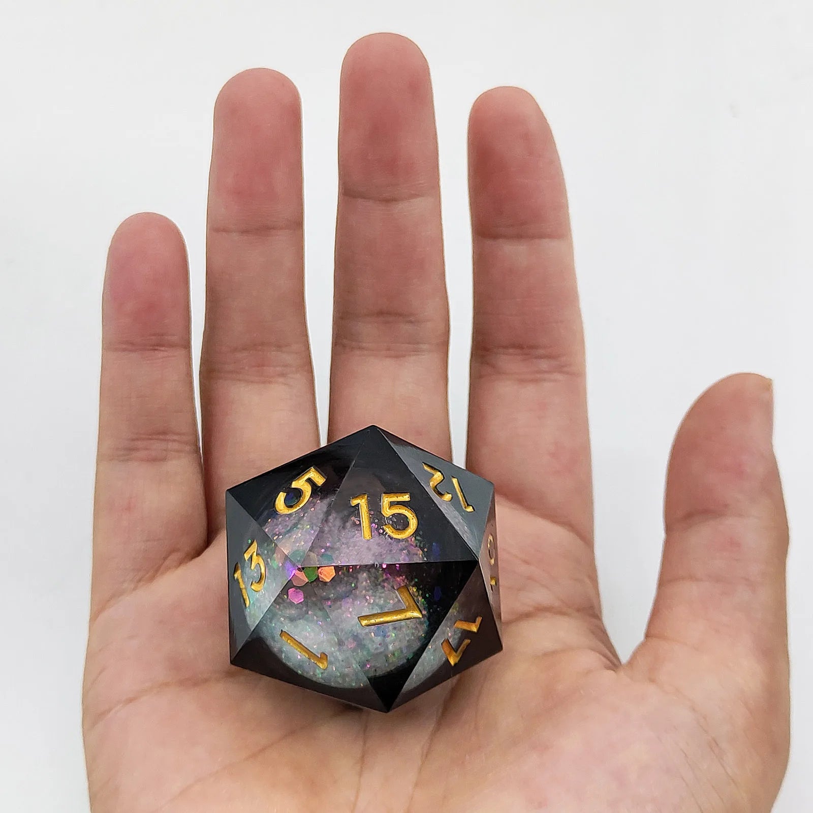 20-Sided Resin Quicksand Dice 35mm Liquid Core DND Dungeons & Dragons TRPG Board Game Dice D20-9