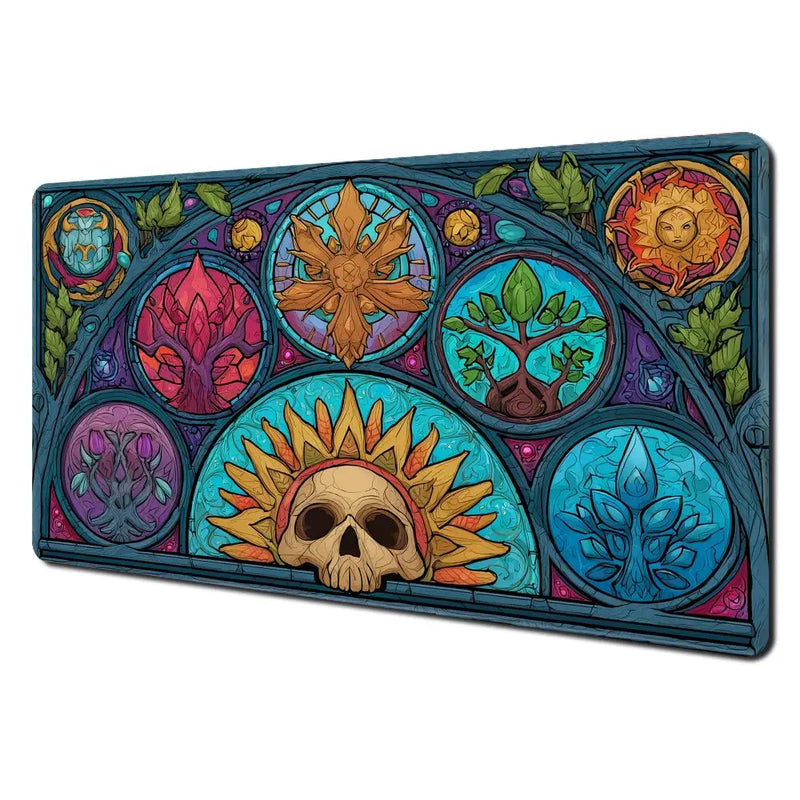 Mysterious natural element Magic Card Gaming Mats with zone mtg playmat desk mat Commander Playmat suitable for game gathering-13