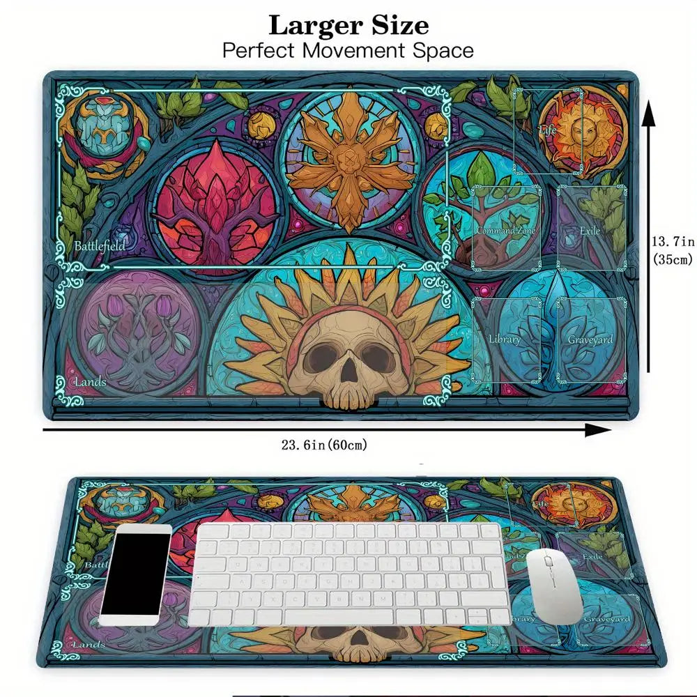 Mysterious natural element Magic Card Gaming Mats with zone mtg playmat desk mat Commander Playmat suitable for game gathering-4