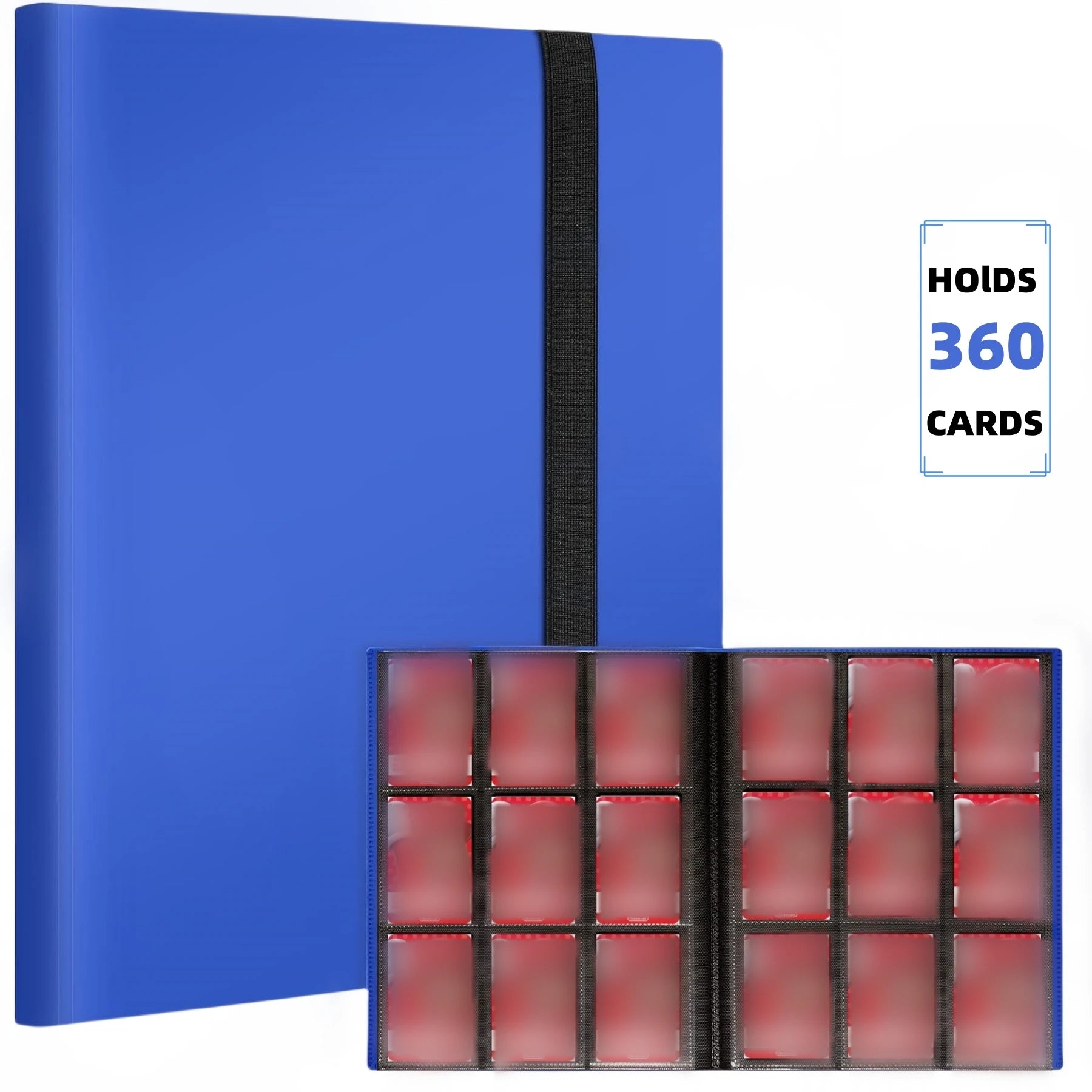 9 Pocket Trading Card Album Folder - 360 Side Loading Pocket Binder for Game Cards & Sports Cards-14