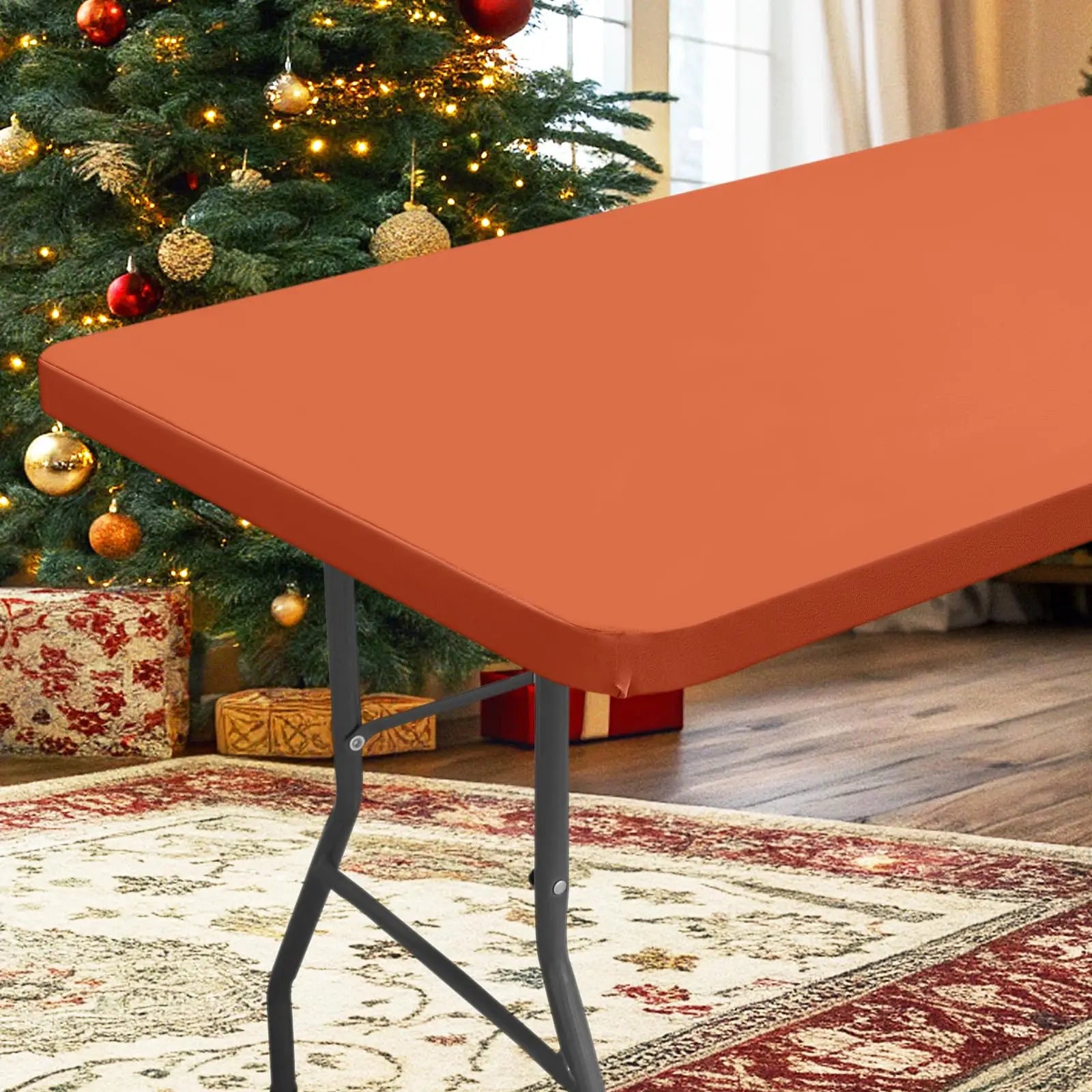 Rectangle Table/Gaming Table Covers Polyester Elastic Fitted Table Protector Waterproof-32