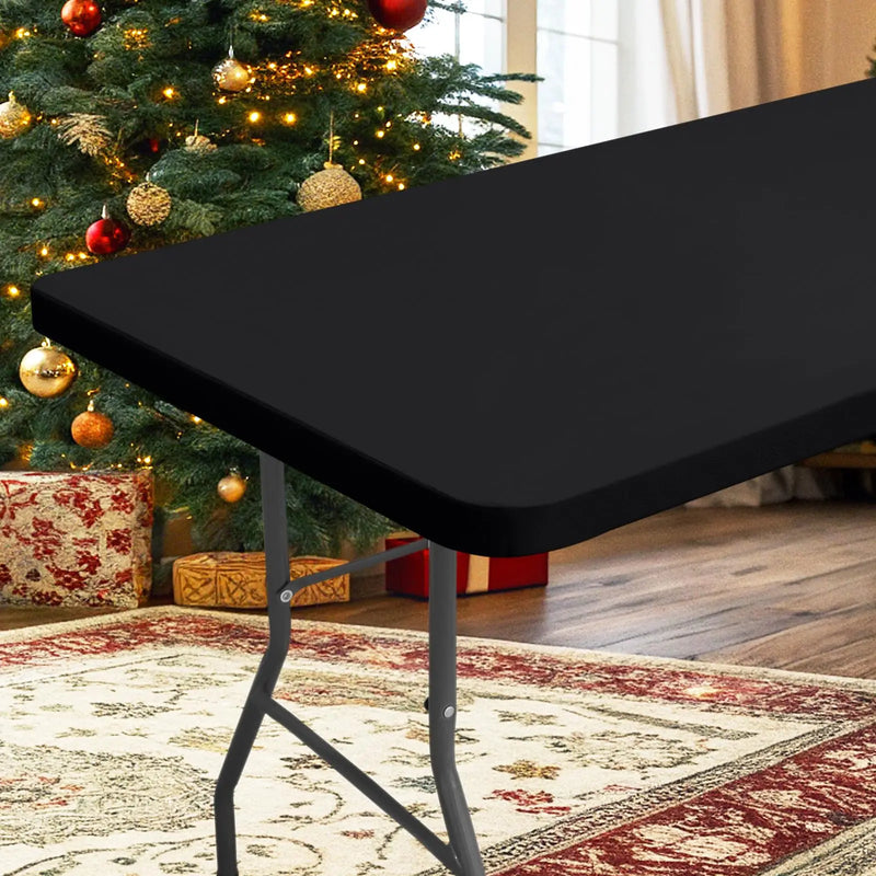 Rectangle Table/Gaming Table Covers Polyester Elastic Fitted Table Protector Waterproof-35