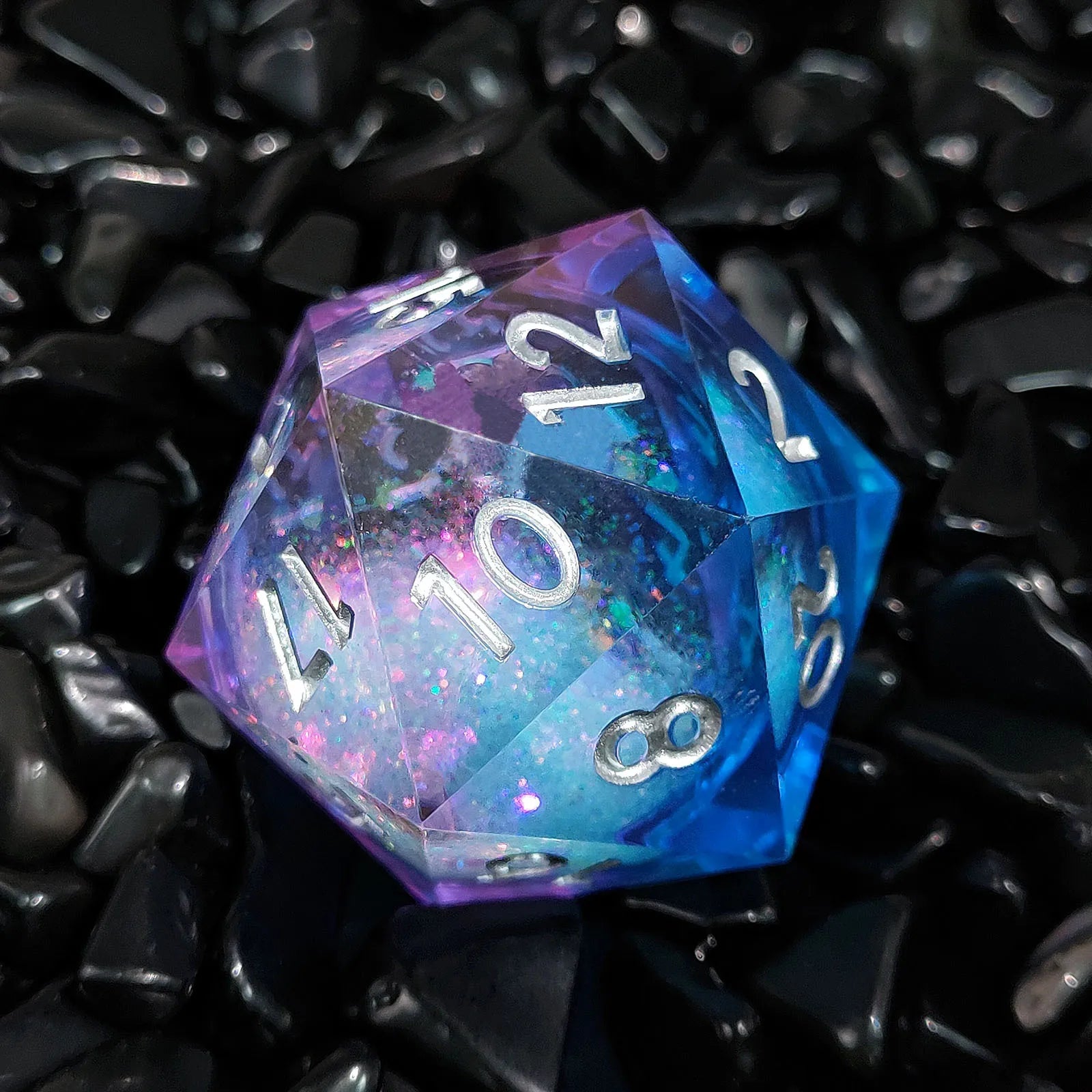 20-Sided Resin Quicksand Dice 35mm Liquid Core DND Dungeons & Dragons TRPG Board Game Dice D20-4