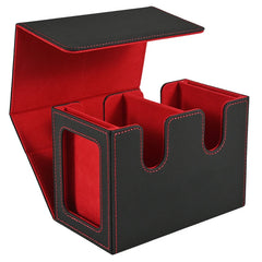Card Deck Box with 2 Commander Display, Double Deck Box for 140+ Single Sleeved Cards, Fits for TCG CCG Magic Cards-15